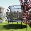 Trampolina ogrodowa XL dla dzieci HyperMotion - 305 cm 10FT - z drabinką i siatką wewnętrzną - do domu i ogrodu